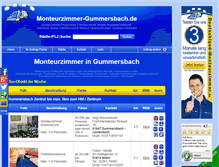Tablet Screenshot of monteurzimmer-gummersbach.de